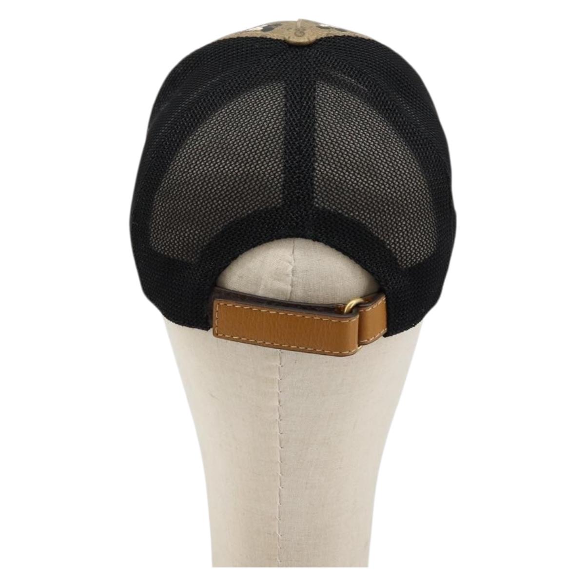 GUCCI Disney Baseball Cap Micro GG Supreme Cap PVC Beige 602979 Auth 168869A