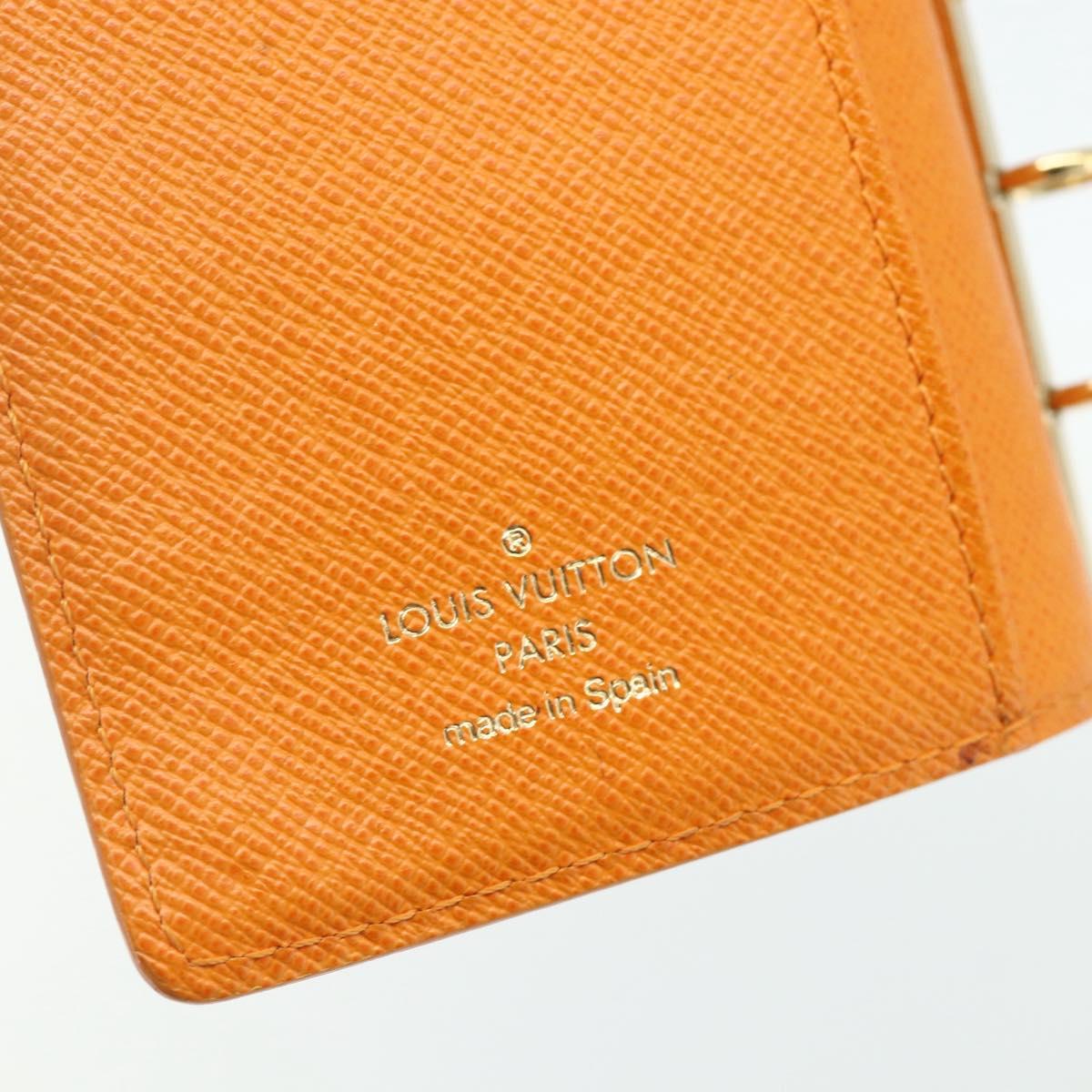LOUIS VUITTON Epi Agenda PM Day Planner Cover Mandarin R2005H LV Auth 168879A