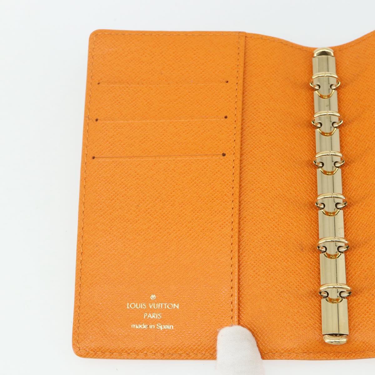 LOUIS VUITTON Epi Agenda PM Day Planner Cover Mandarin R2005H LV Auth 168879A