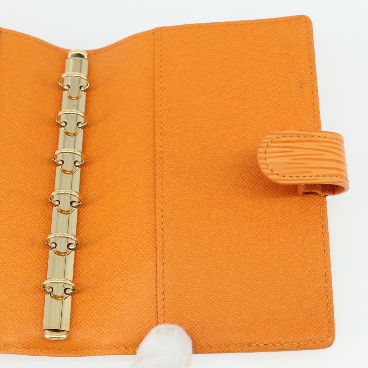 LOUIS VUITTON Epi Agenda PM Day Planner Cover Mandarin R2005H LV Auth 168879A