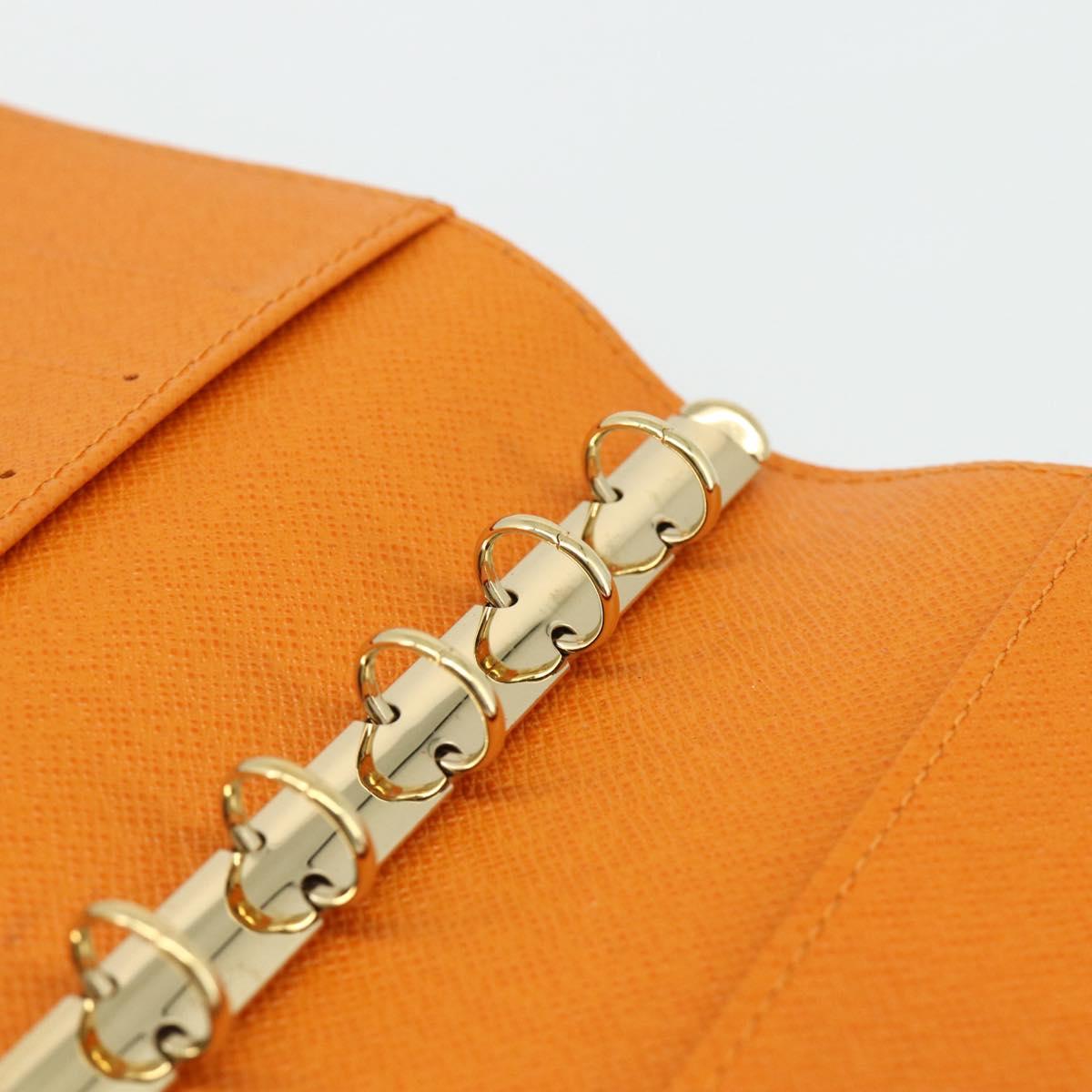 LOUIS VUITTON Epi Agenda PM Day Planner Cover Mandarin R2005H LV Auth 168879A