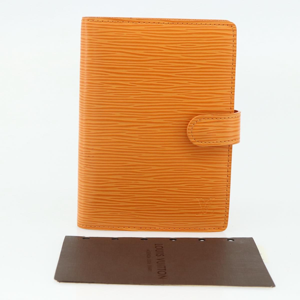 LOUIS VUITTON Epi Agenda PM Day Planner Cover Mandarin R2005H LV Auth 168879A