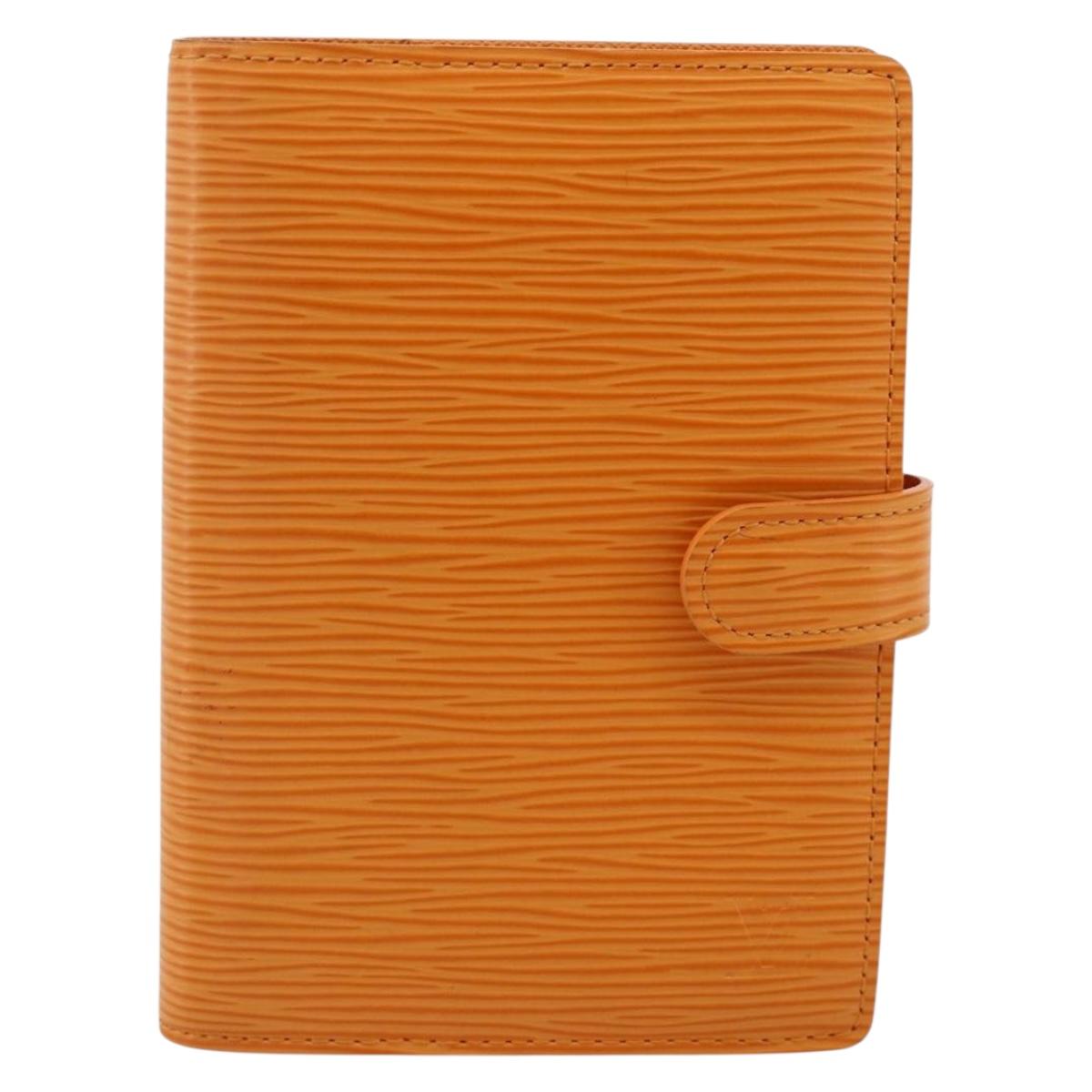 LOUIS VUITTON Epi Agenda PM Day Planner Cover Mandarin R2005H LV Auth 168879A