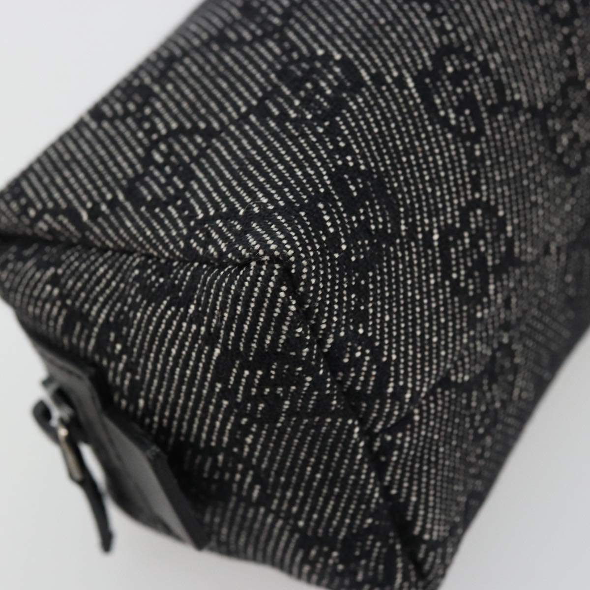 GUCCI GG Canvas Pouch Black 29596 Auth 168883A