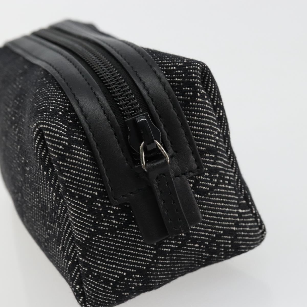 GUCCI GG Canvas Pouch Black 29596 Auth 168883A