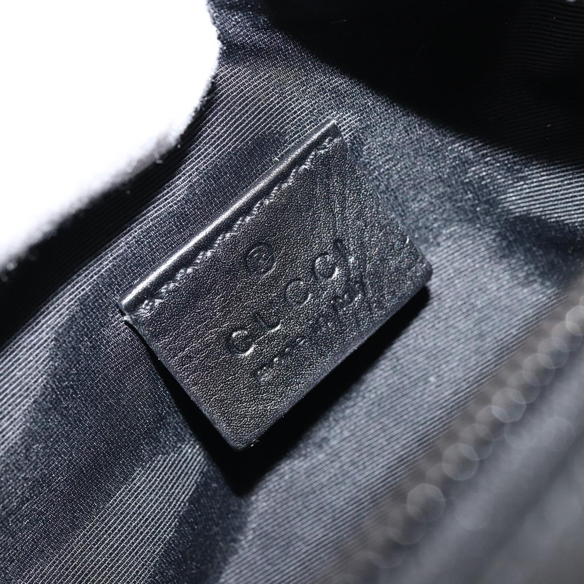 GUCCI GG Canvas Pouch Black 29596 Auth 168883A