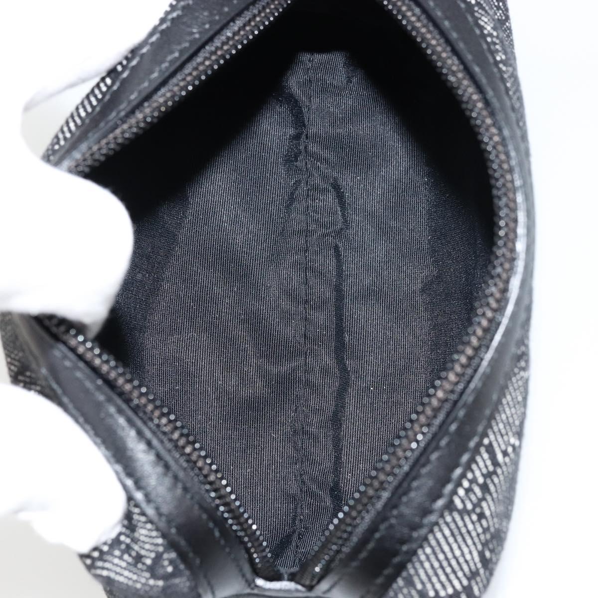 GUCCI GG Canvas Pouch Black 29596 Auth 168883A