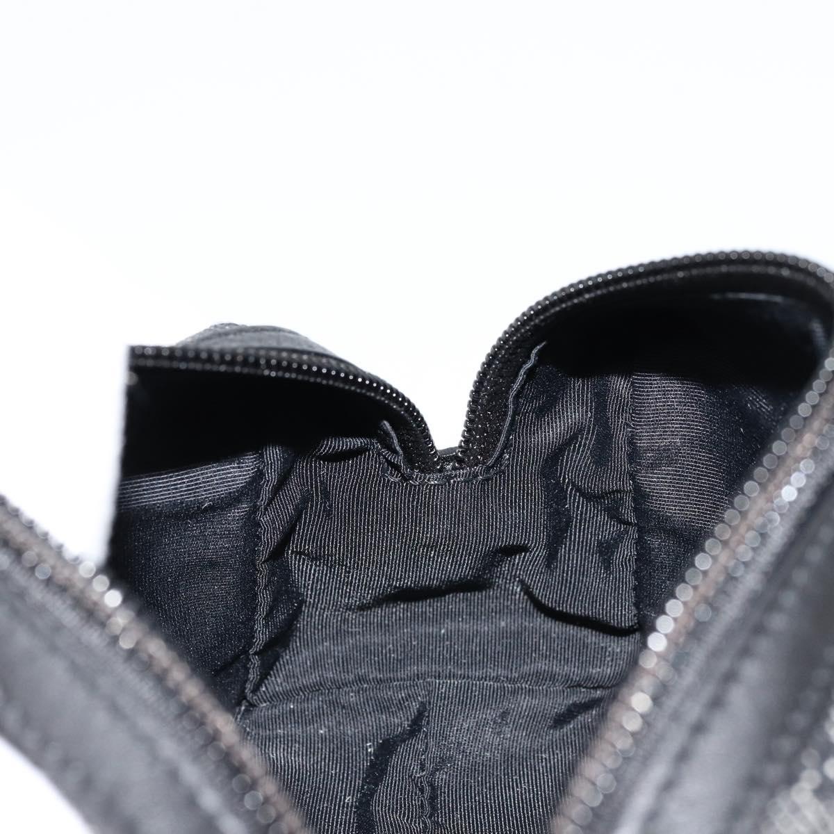 GUCCI GG Canvas Pouch Black 29596 Auth 168883A