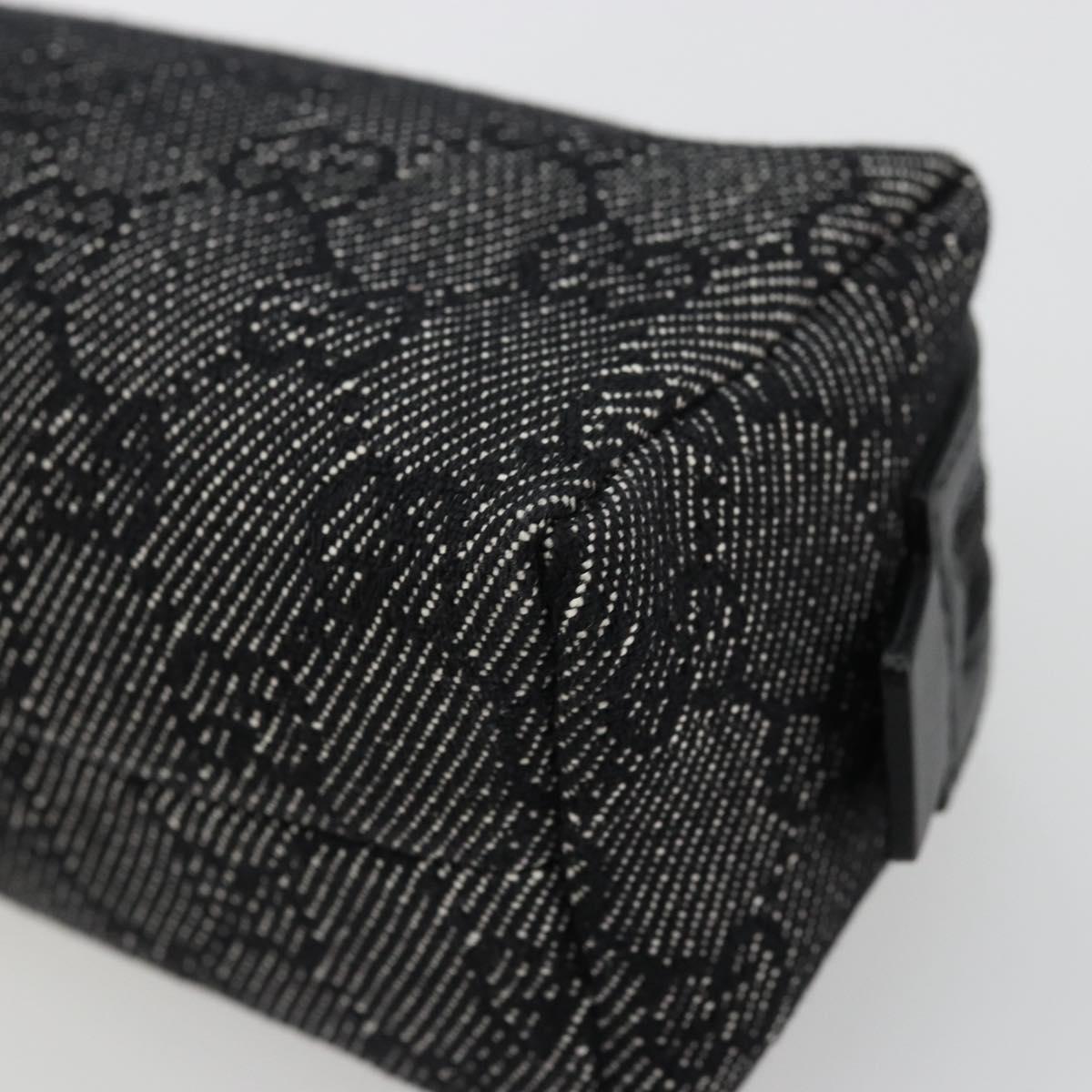 GUCCI GG Canvas Pouch Black 29596 Auth 168883A