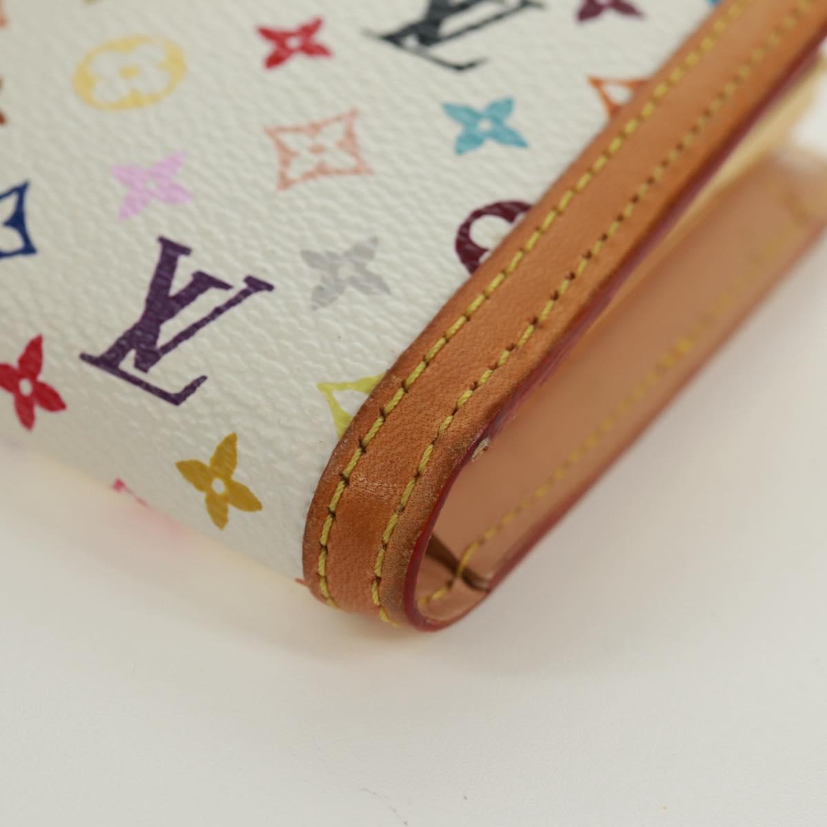LOUIS VUITTON Multicolor Portefeuille Viennois Bifold White M92987 Auth 168924V