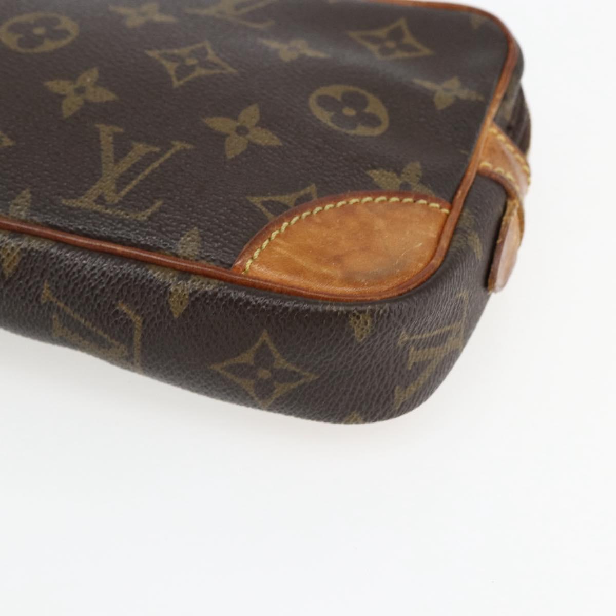 LOUIS VUITTON Monogram Marly Dragonne PM Clutch Bag M51827 LV Auth 168928