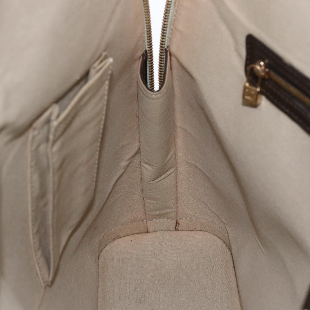 LOUIS VUITTON Monogram Mini Alma Haut Hand Bag Khaki M92203 LV Auth 168931