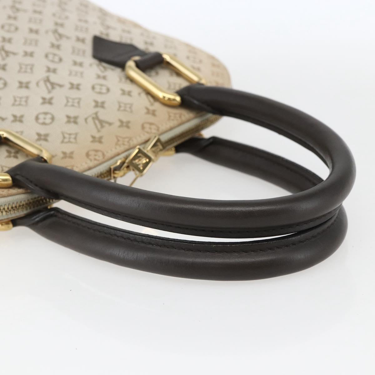 LOUIS VUITTON Monogram Mini Alma Haut Hand Bag Khaki M92203 LV Auth 168931