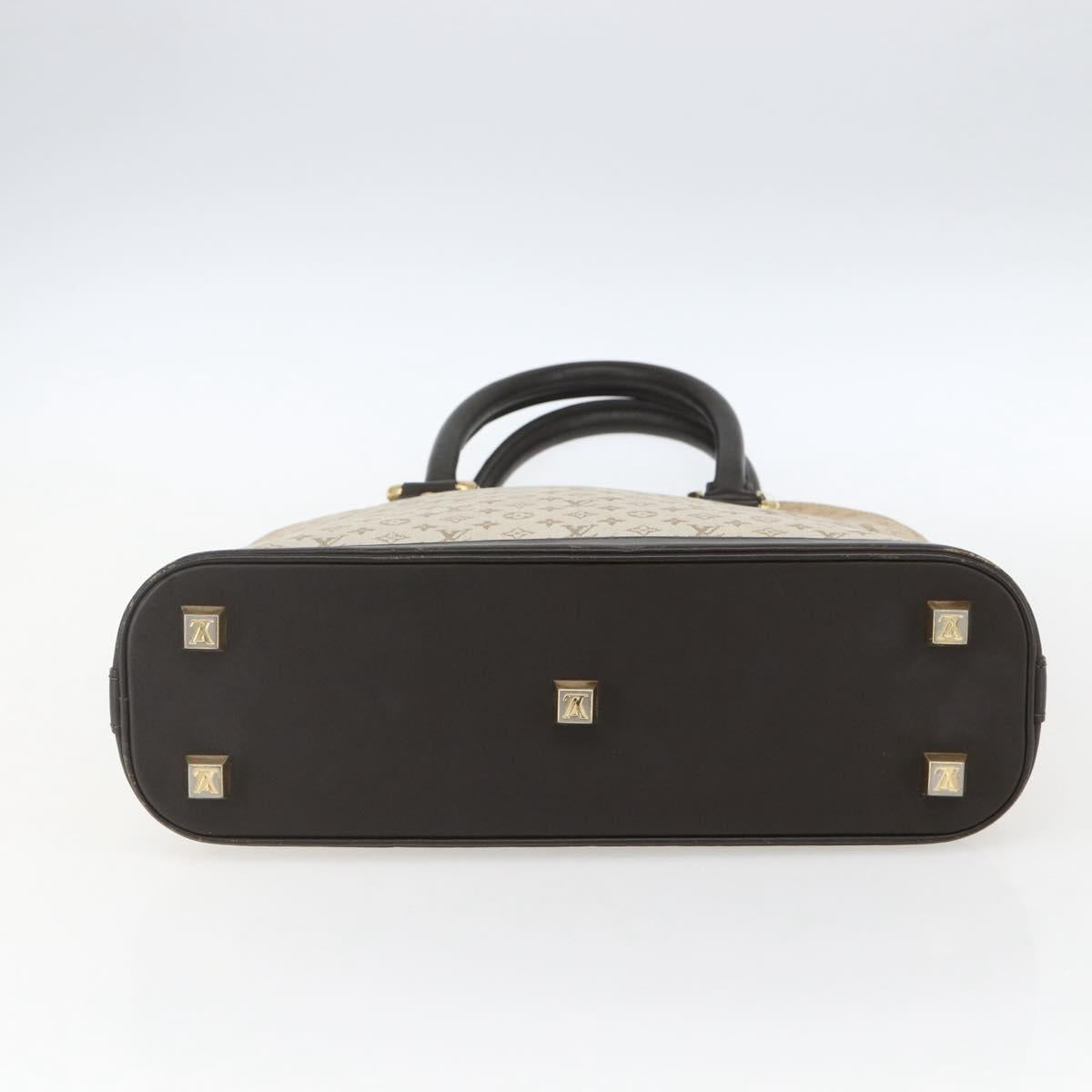 LOUIS VUITTON Monogram Mini Alma Haut Hand Bag Khaki M92203 LV Auth 168931