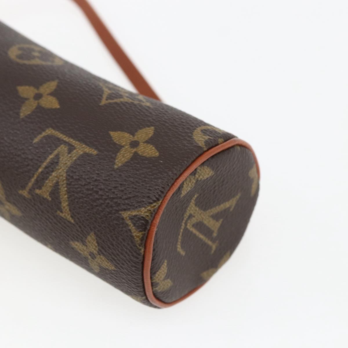 LOUIS VUITTON Monogram Papillon Pouch LV Auth 168957A