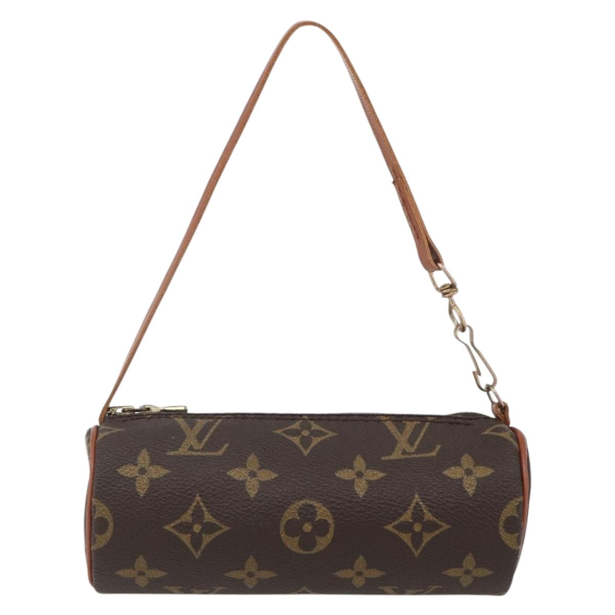 LOUIS VUITTON Monogram Papillon Pouch LV Auth 168957A