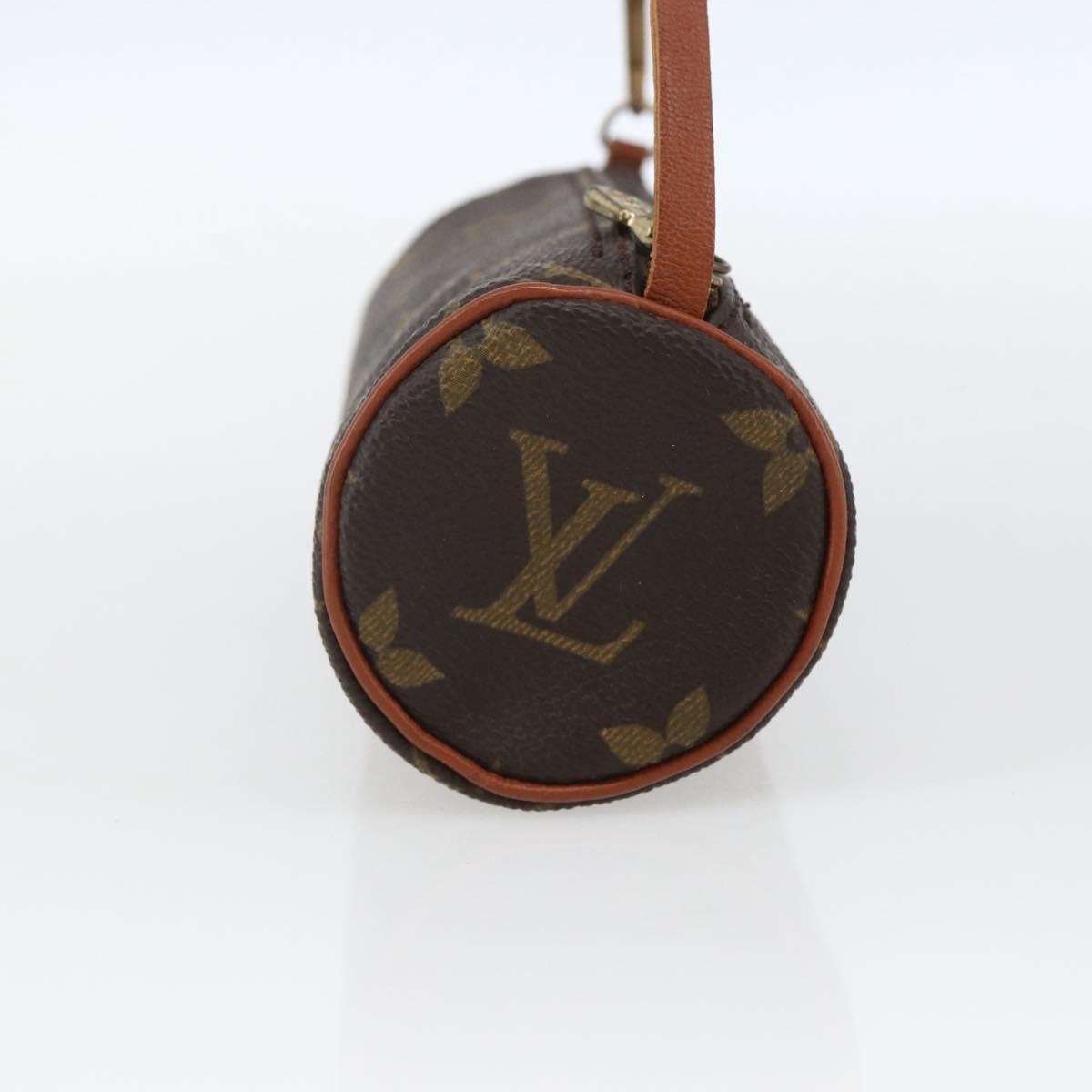 LOUIS VUITTON Monogram Papillon Pouch LV Auth 168957A