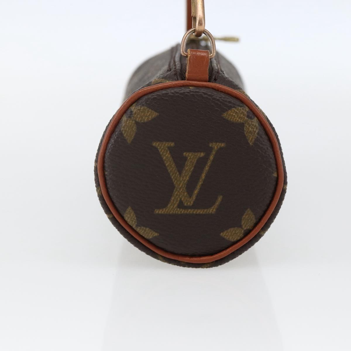 LOUIS VUITTON Monogram Papillon Pouch LV Auth 168957A
