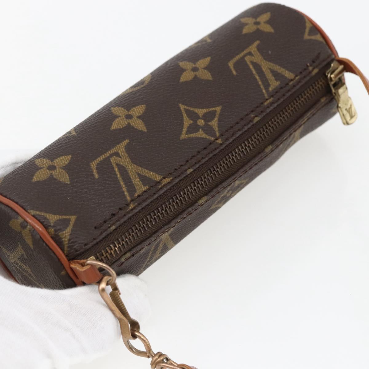 LOUIS VUITTON Monogram Papillon Pouch LV Auth 168957A