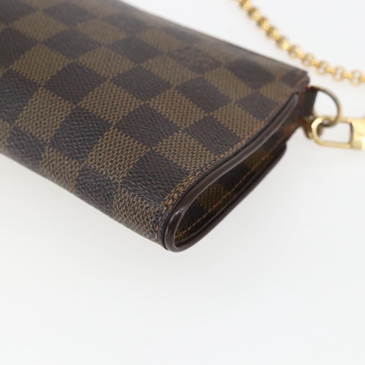 LOUIS VUITTON Damier Ebene Sophie 2Way Shoulder Pouch N51135 LV Auth 168983