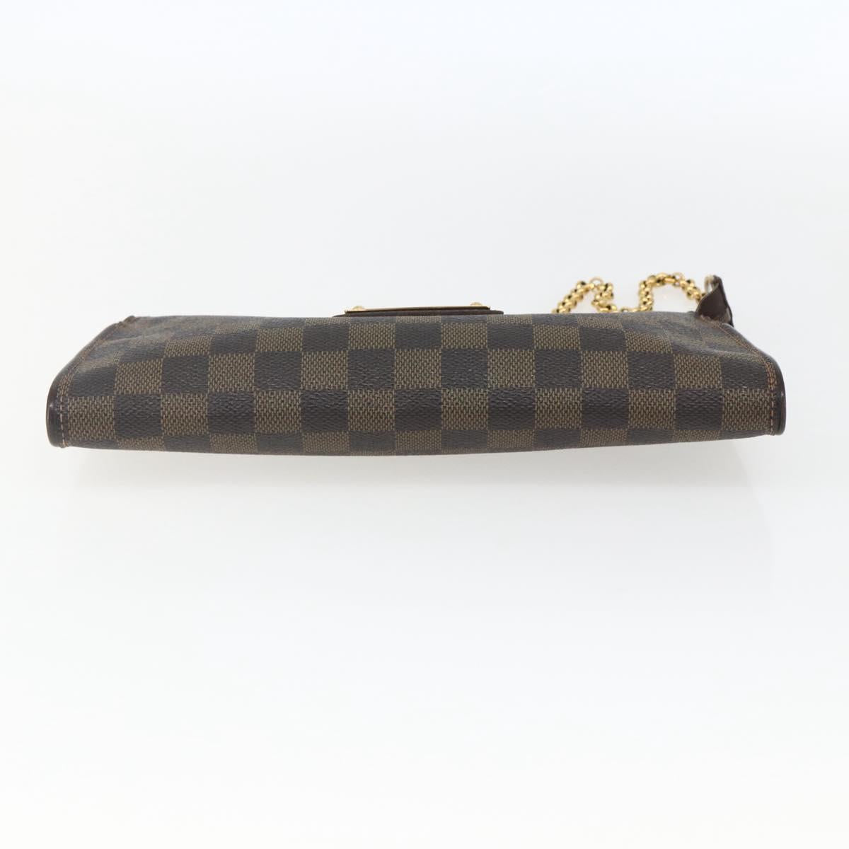 LOUIS VUITTON Damier Ebene Sophie 2Way Shoulder Pouch N51135 LV Auth 168983