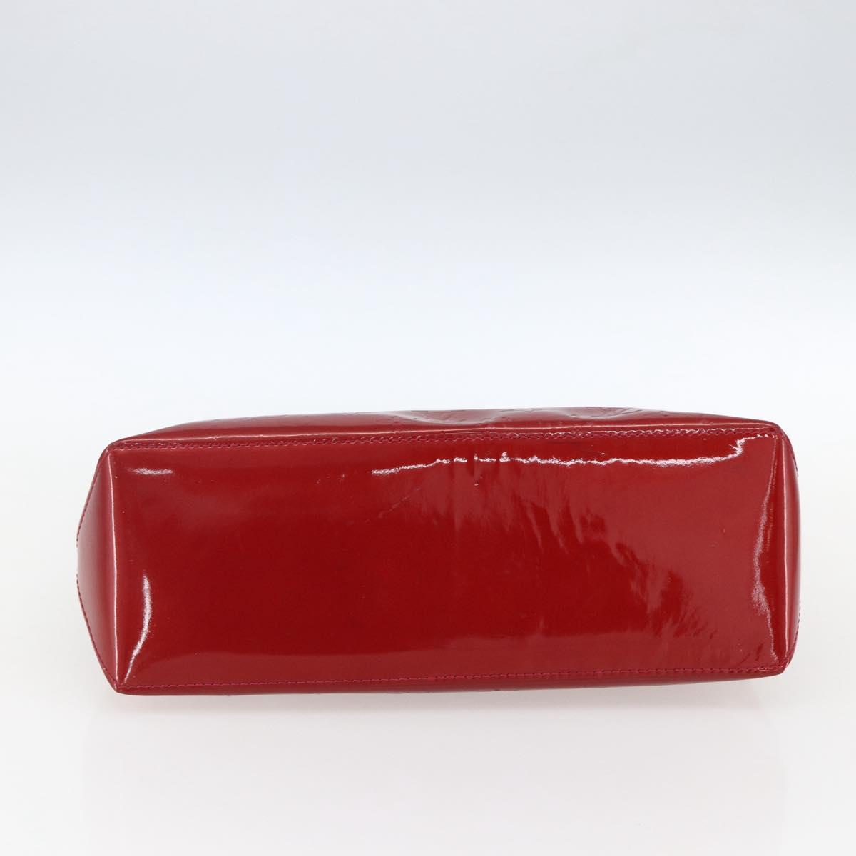 LOUIS VUITTON Monogram Vernis Wilshire PM Bag Rouge Favist M91644 LV Auth 169042