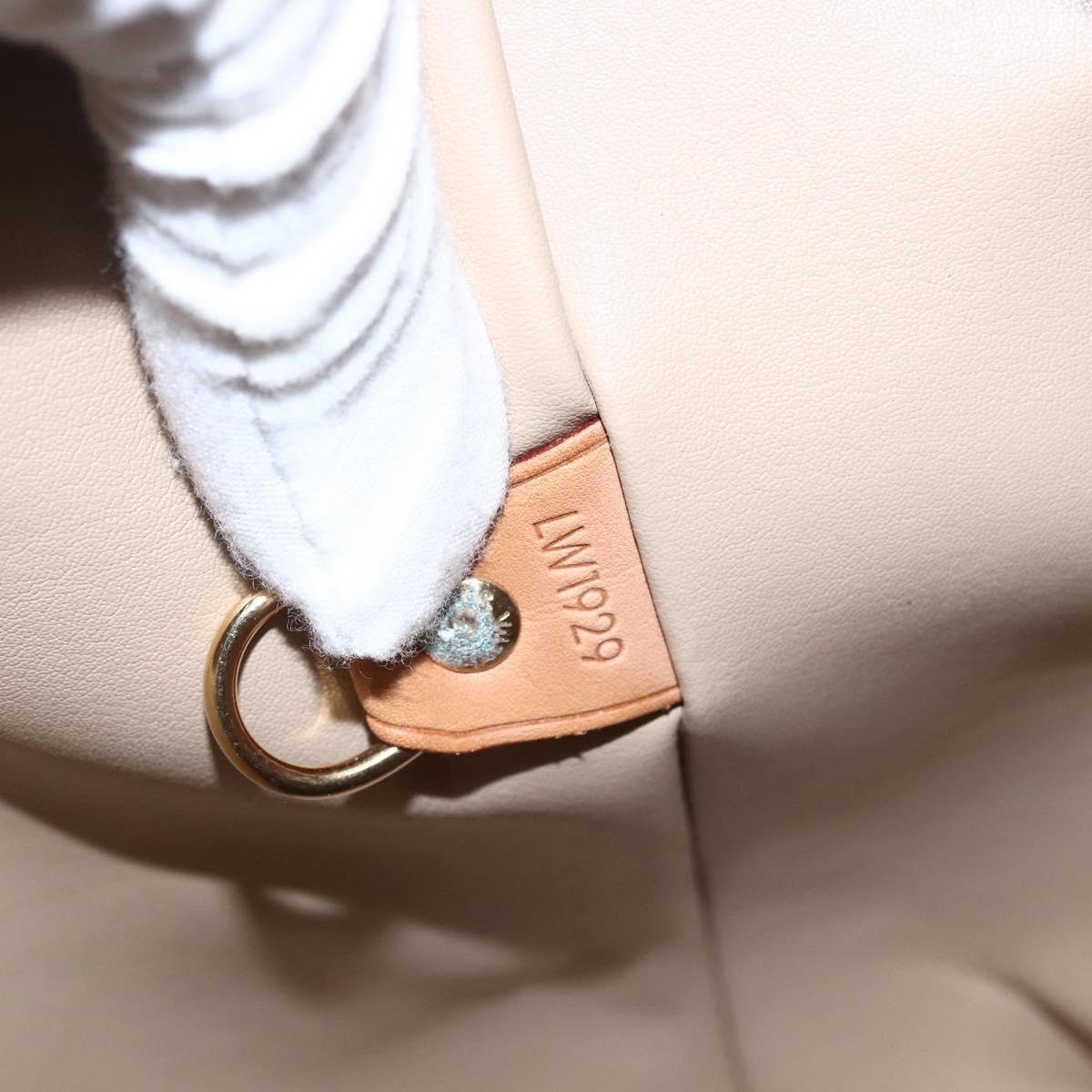LOUIS VUITTON Monogram Vernis Houston Hand Bag Beige M91004 LV Auth 169063