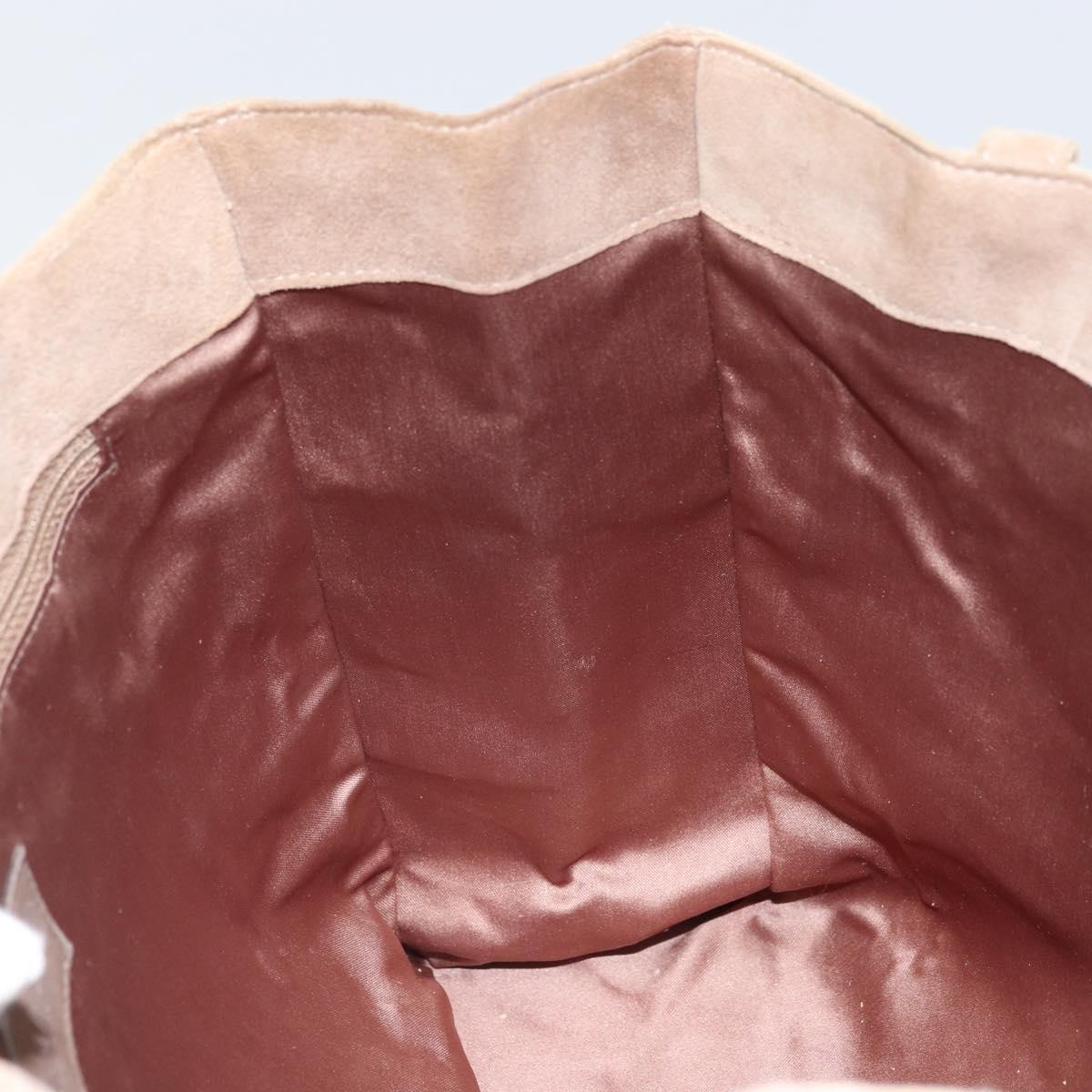 CHANEL Tote Bag Mouton Beige CC Auth 169065