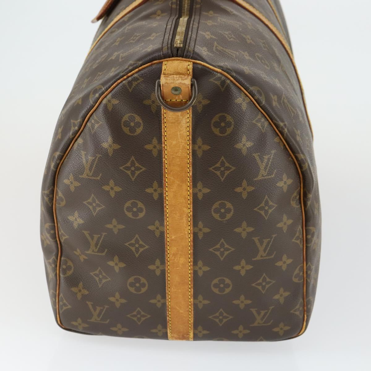 LOUIS VUITTON Monogram Keepall Bandouliere 55 Boston Bag M41414 LV Auth 169074