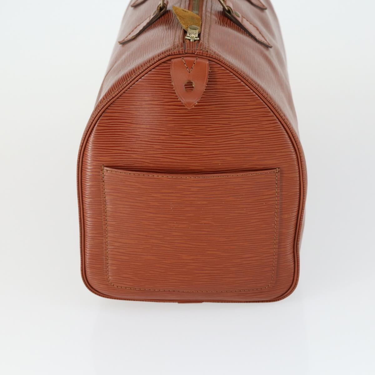LOUIS VUITTON Epi Speedy 35 Hand Bag Kenya Brown M42993 LV Auth 169087