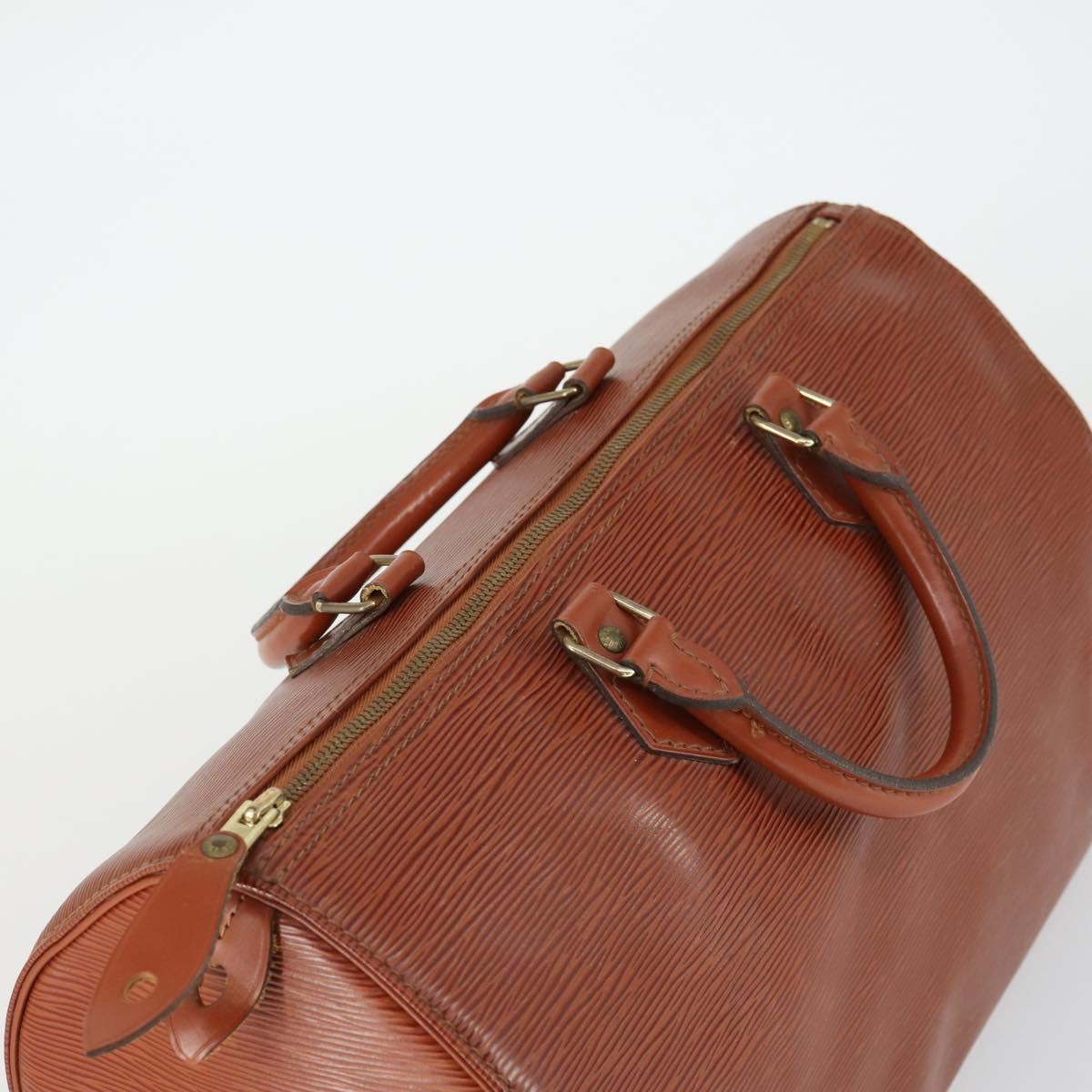 LOUIS VUITTON Epi Speedy 35 Hand Bag Kenya Brown M42993 LV Auth 169087