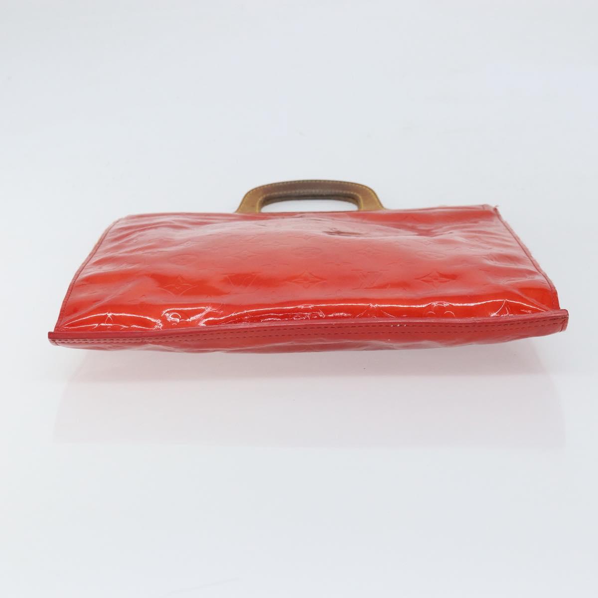 LOUIS VUITTON Monogram Vernis Stanton Tote Bag Red M91078 LV Auth 169097