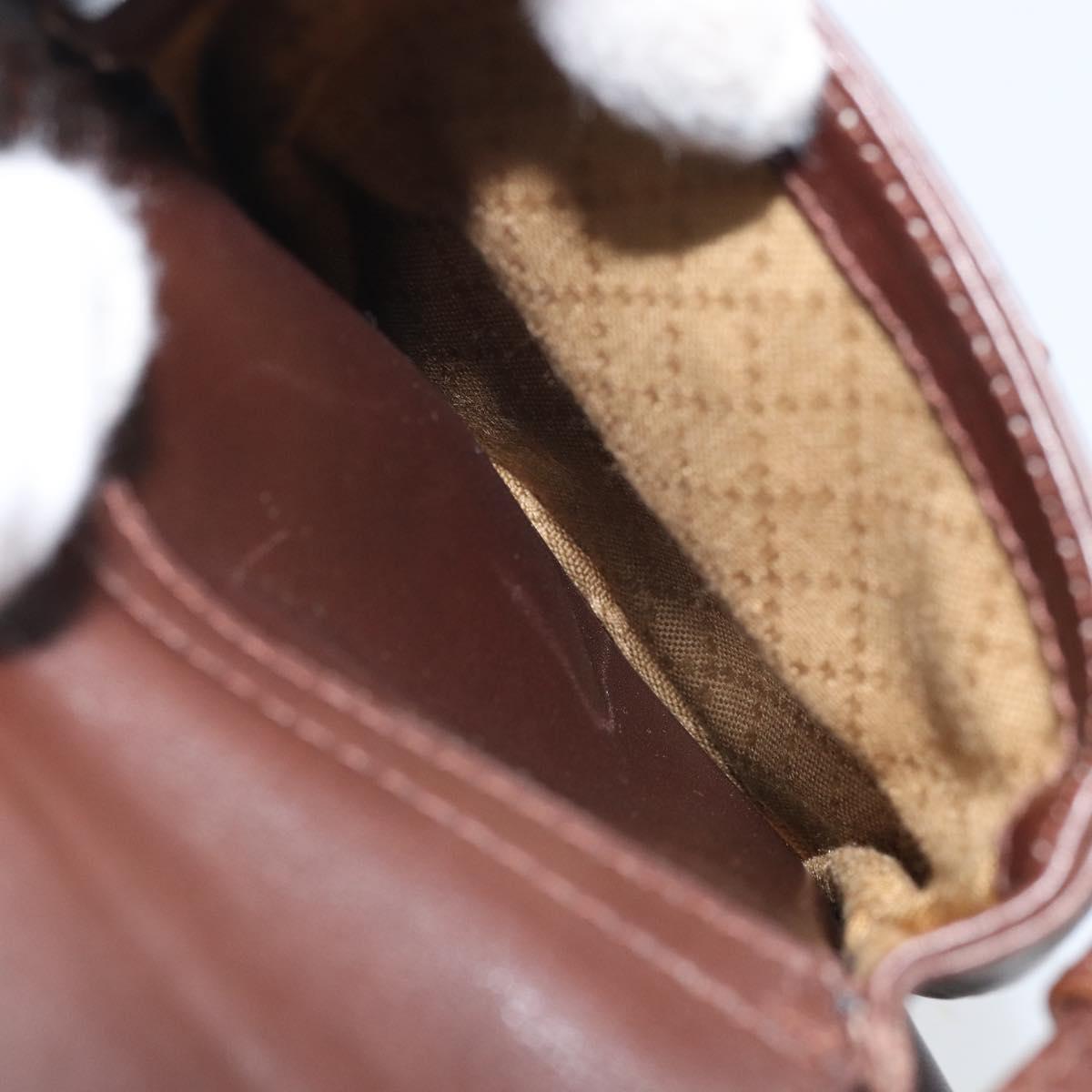 GUCCI Bamboo Backpack Leather Brown Gold 003 2058 0016 Auth 169106A