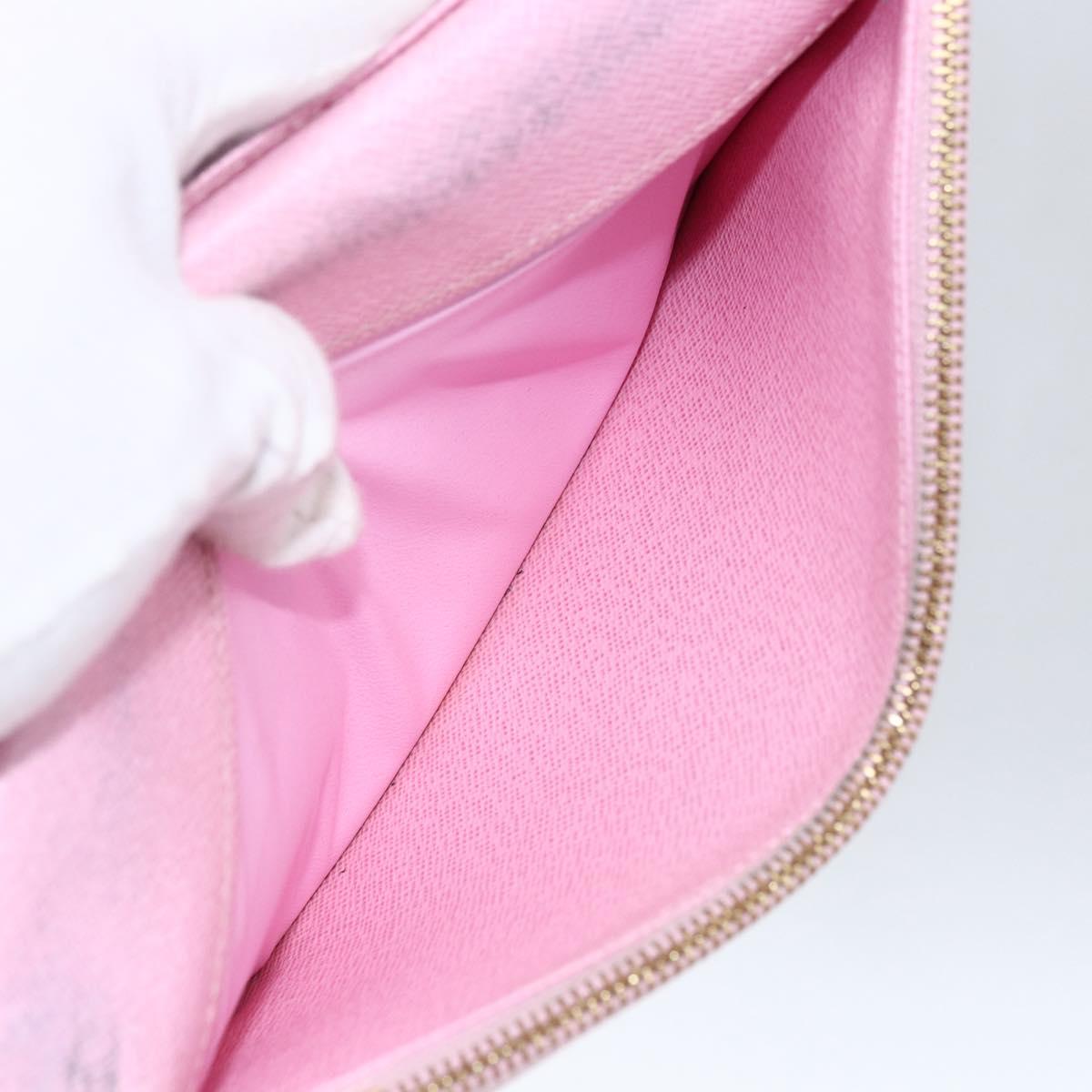 LOUIS VUITTON Multicolor PortefeuilleInsolite Wallet White M93750 LV Auth 169126