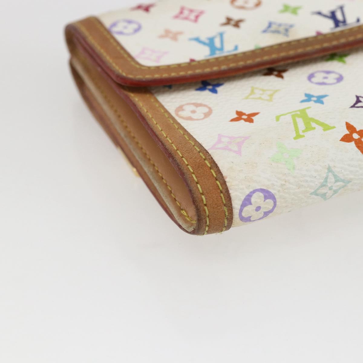 LOUIS VUITTON Multicolor Porte Monnaie Billets Cartes Credit M92983 Auth 169127