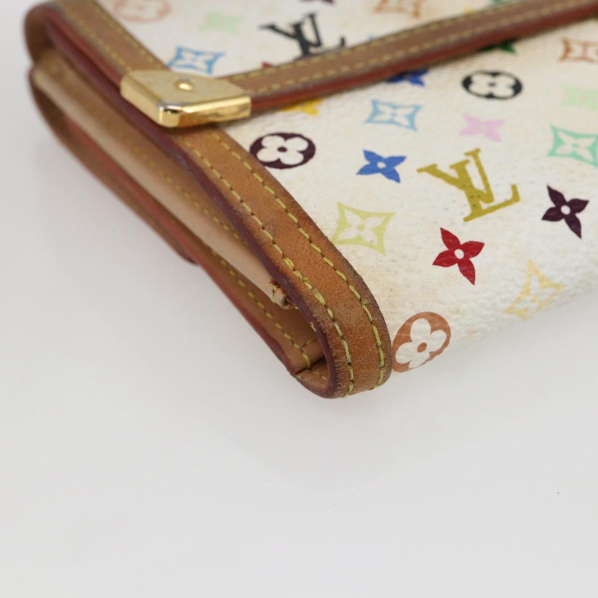 LOUIS VUITTON Multicolor Porte Monnaie Billets Cartes Credit M92983 Auth 169127