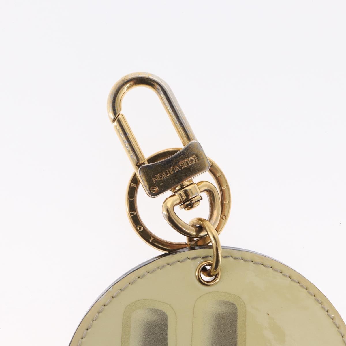 LOUIS VUITTON Illustre Nail Polish Charm Patent leather Beige MP1570 Auth 169129