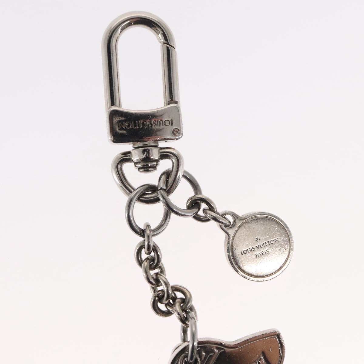 LOUIS VUITTON BijouxSac・LV Dog Key Holder metal Silver M00747 LV Auth 169133