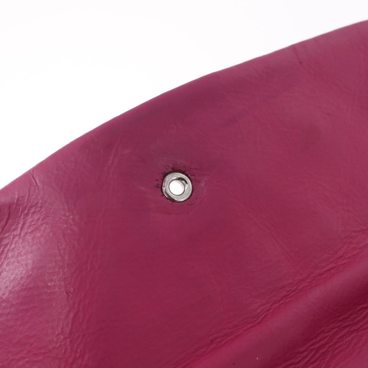 CHANEL Matelasse Ultra Stitch Hampton Chain Leather 2way Pink CC Auth 169161A