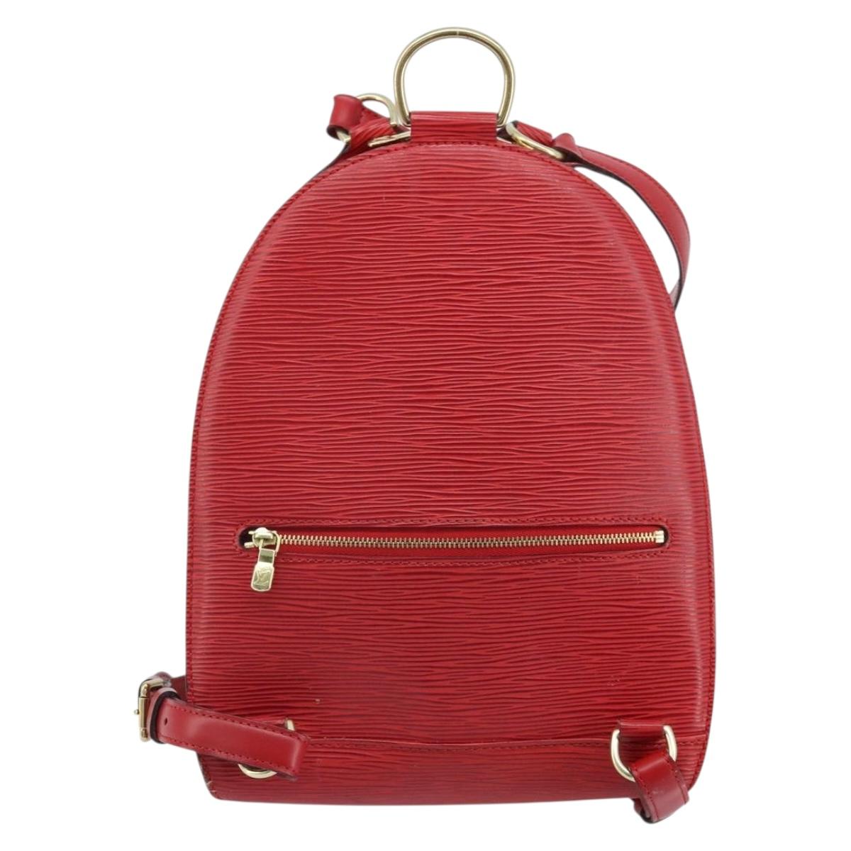 LOUIS VUITTON Epi Mabillon Backpack Castilian Red M52237 LV Auth 169192A