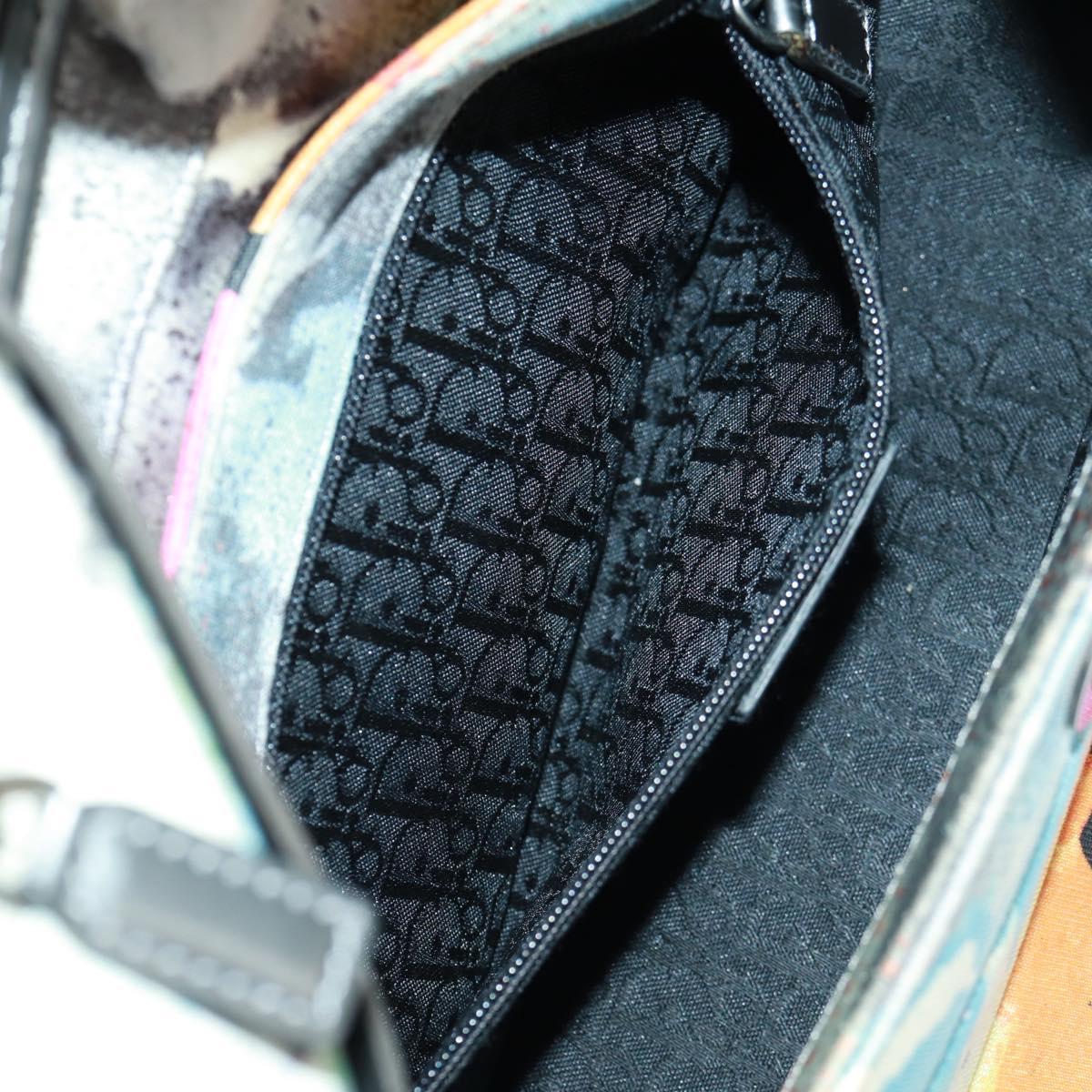 Christian Dior John Galliano SS 2024 Bag Canvas Multicolor Silver Auth 169197SM