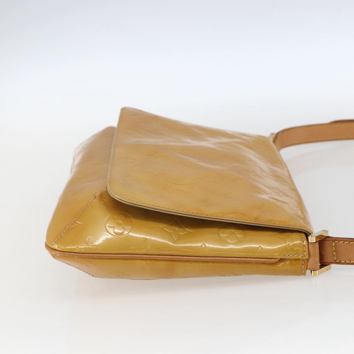 LOUIS VUITTON Monogram Vernis Thompson Street Bag Beige M91301 LV Auth 169211