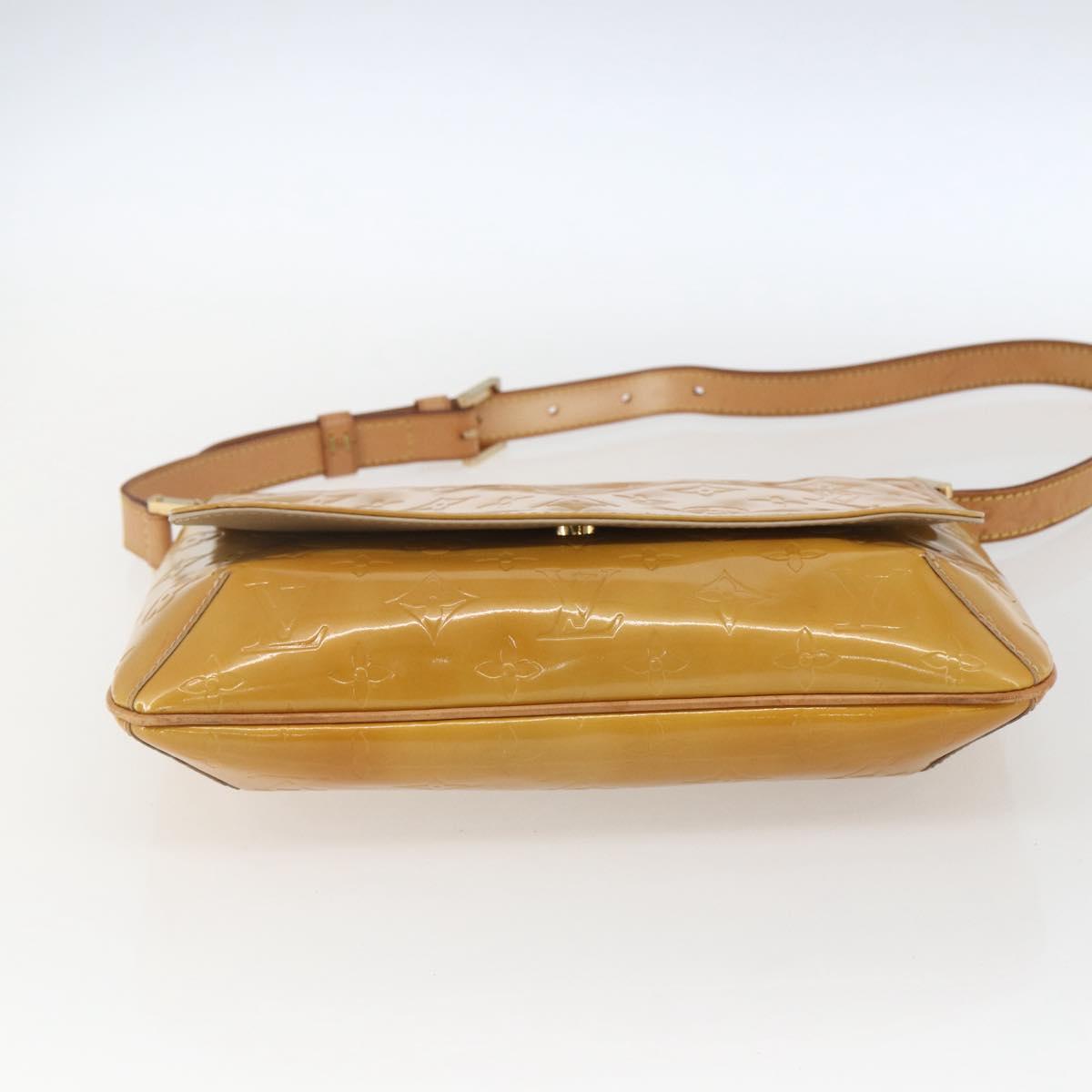 LOUIS VUITTON Monogram Vernis Thompson Street Bag Beige M91301 LV Auth 169211
