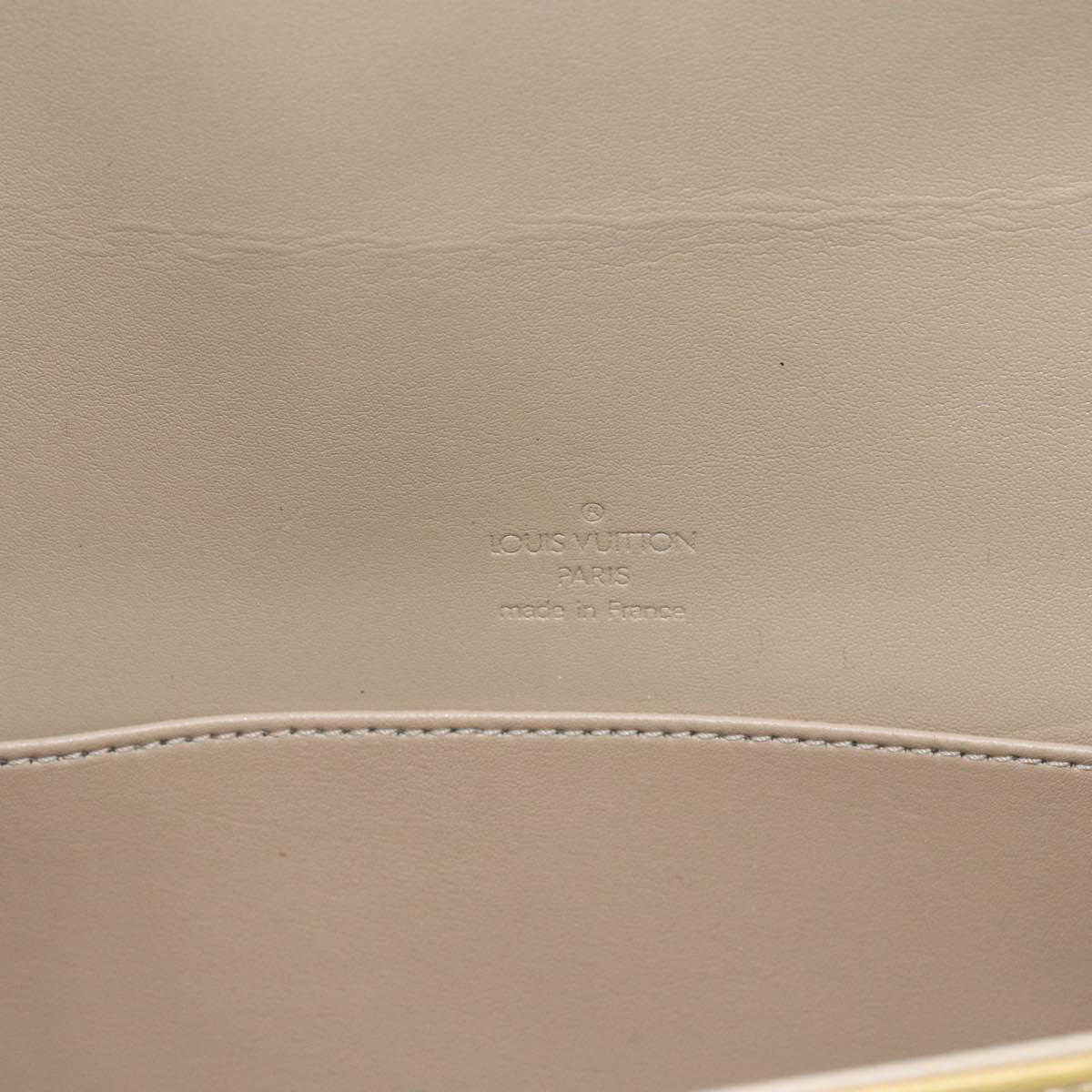 LOUIS VUITTON Monogram Vernis Thompson Street Bag Beige M91301 LV Auth 169212