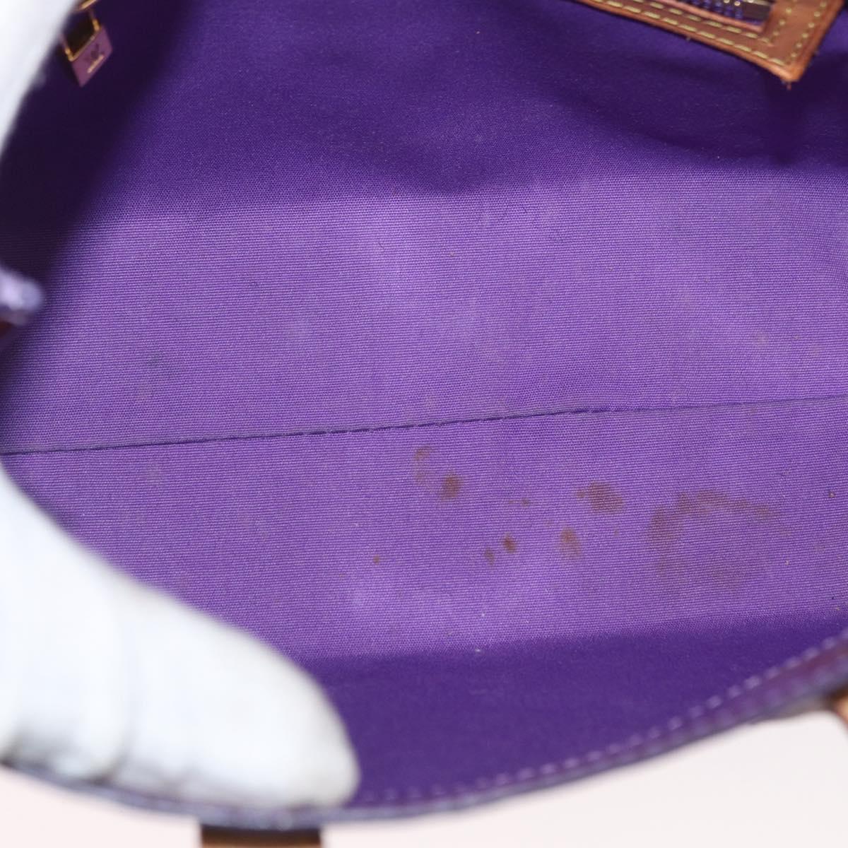 LOUIS VUITTON Monogram Vernis Reade PM Hand Bag Purple Viole M93578 Auth 169233V