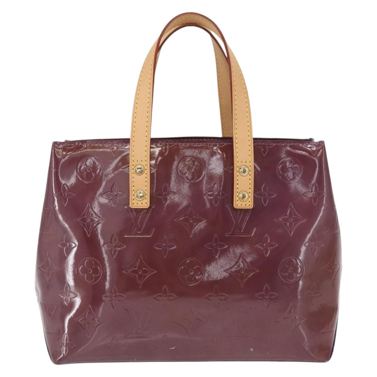 LOUIS VUITTON Monogram Vernis Reade PM Hand Bag Purple Viole M93578 Auth 169233V