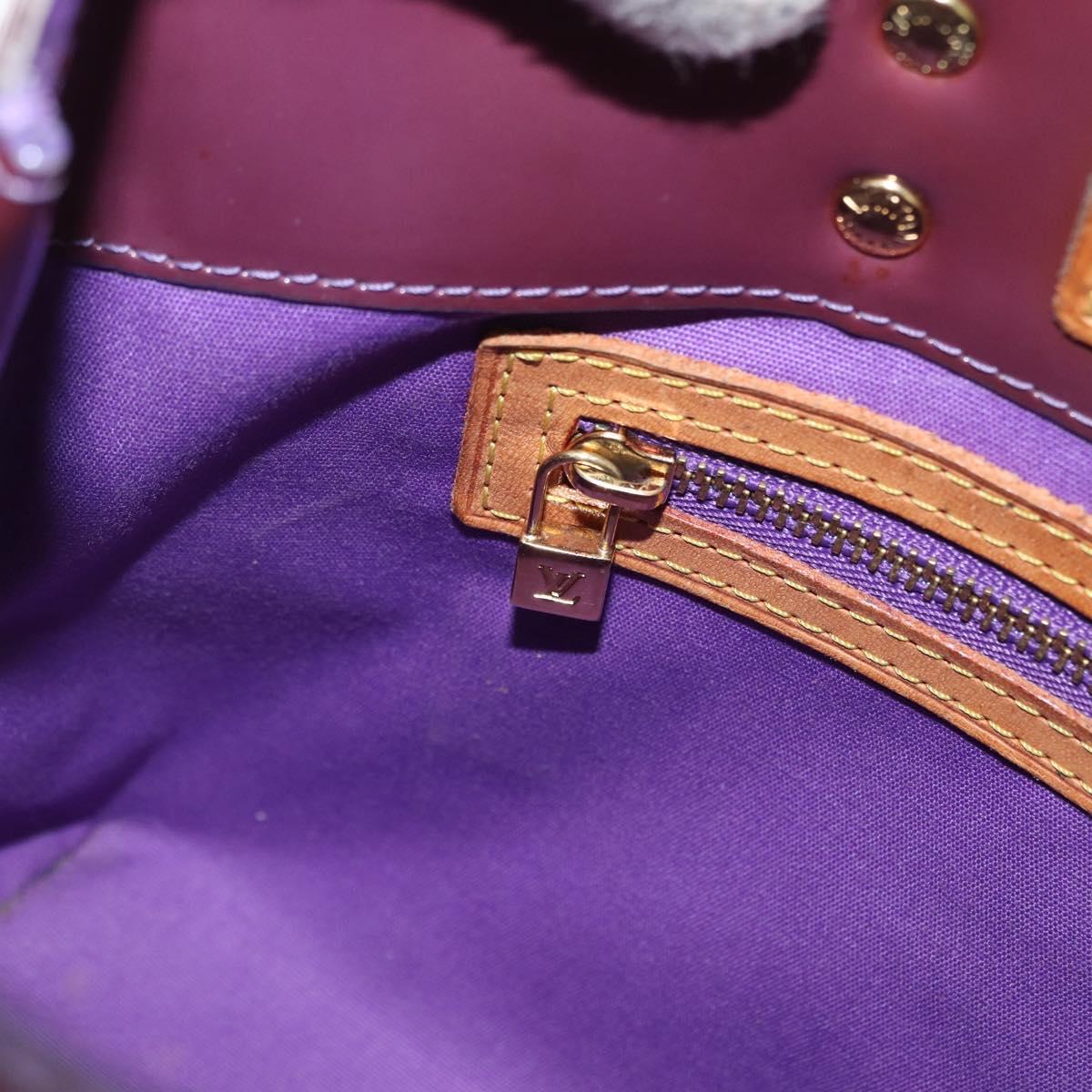 LOUIS VUITTON Monogram Vernis Reade PM Hand Bag Purple Viole M93578 Auth 169233V