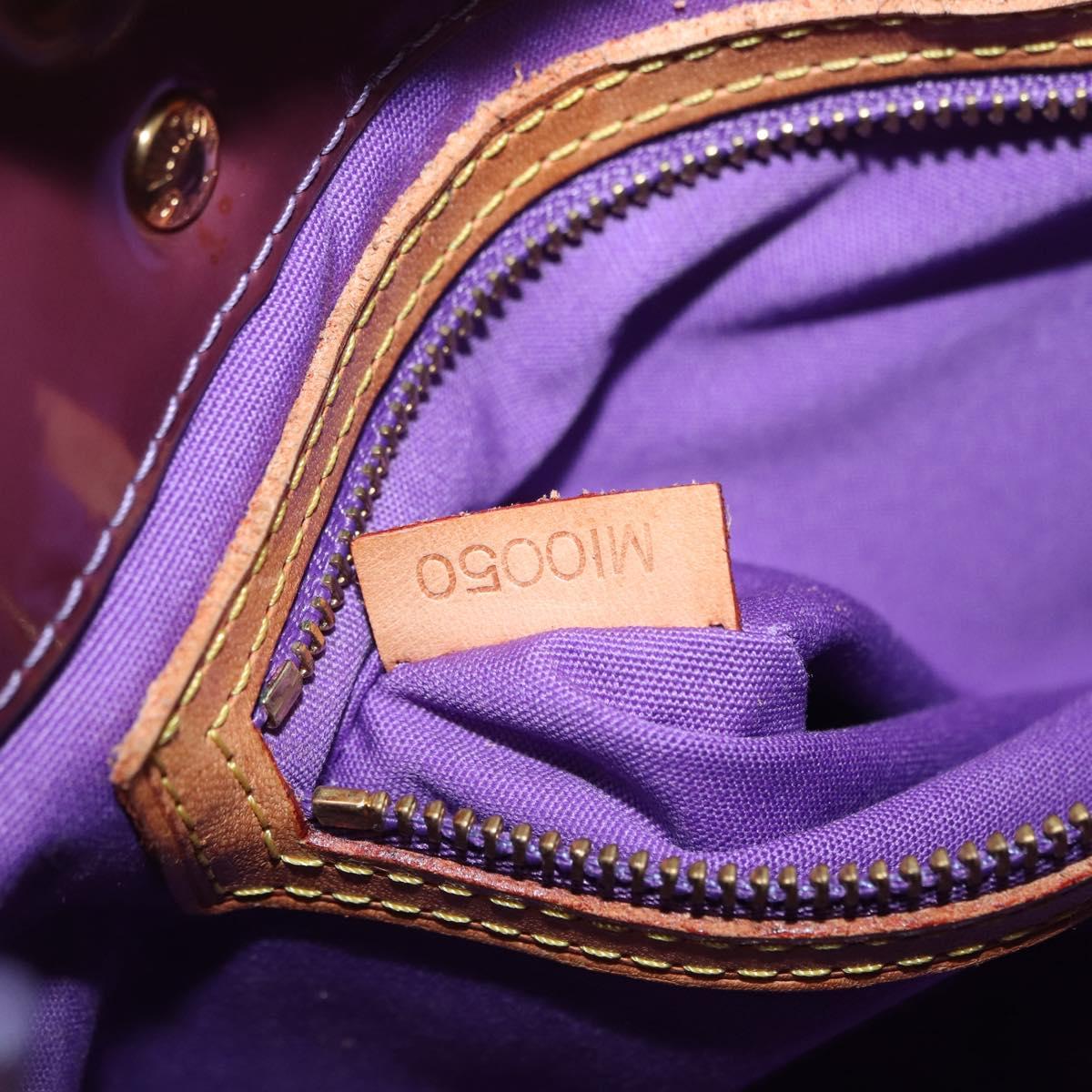 LOUIS VUITTON Monogram Vernis Reade PM Hand Bag Purple Viole M93578 Auth 169233V