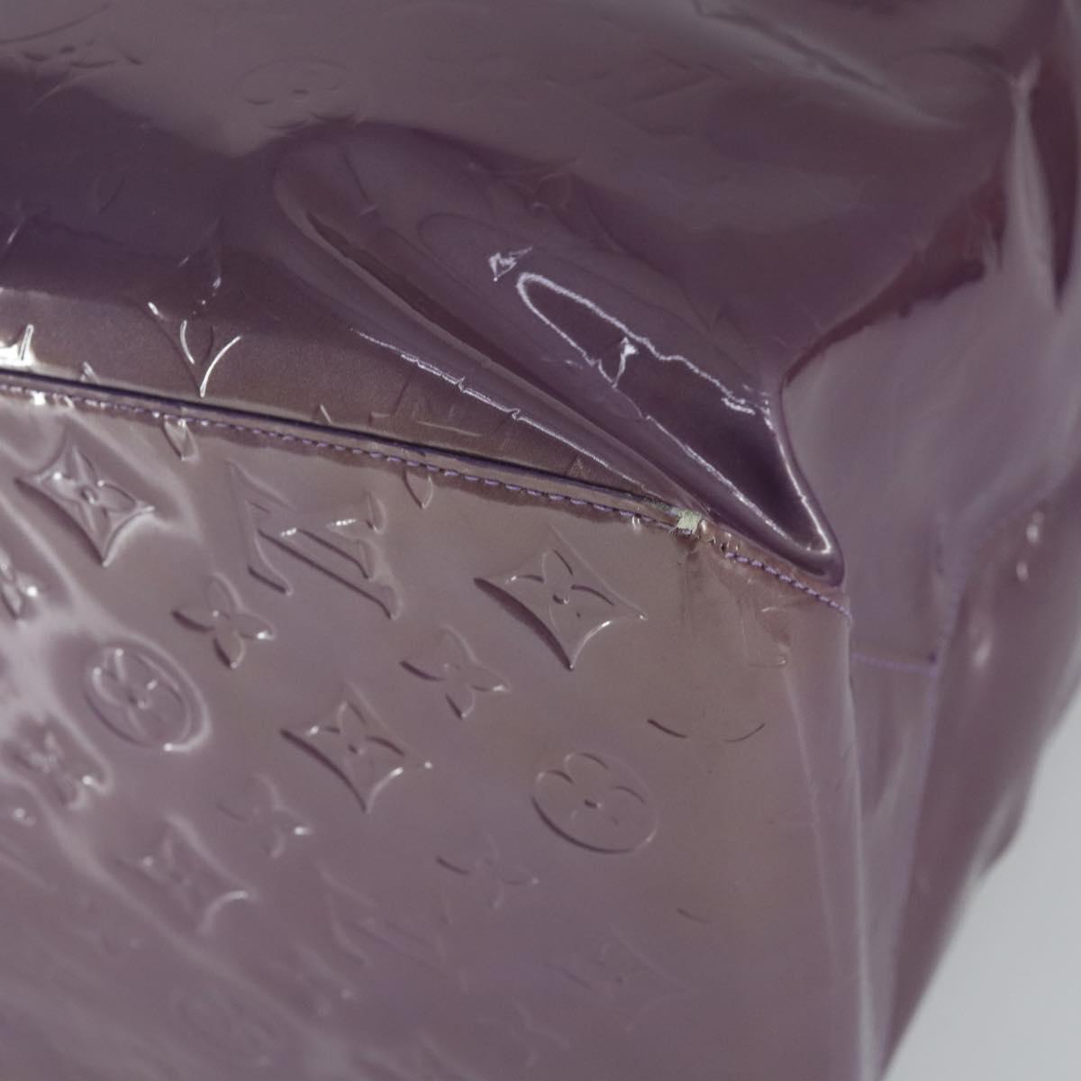LOUIS VUITTON Monogram Vernis Reade GM Tote Bag Purple M91085 LV Auth 169236