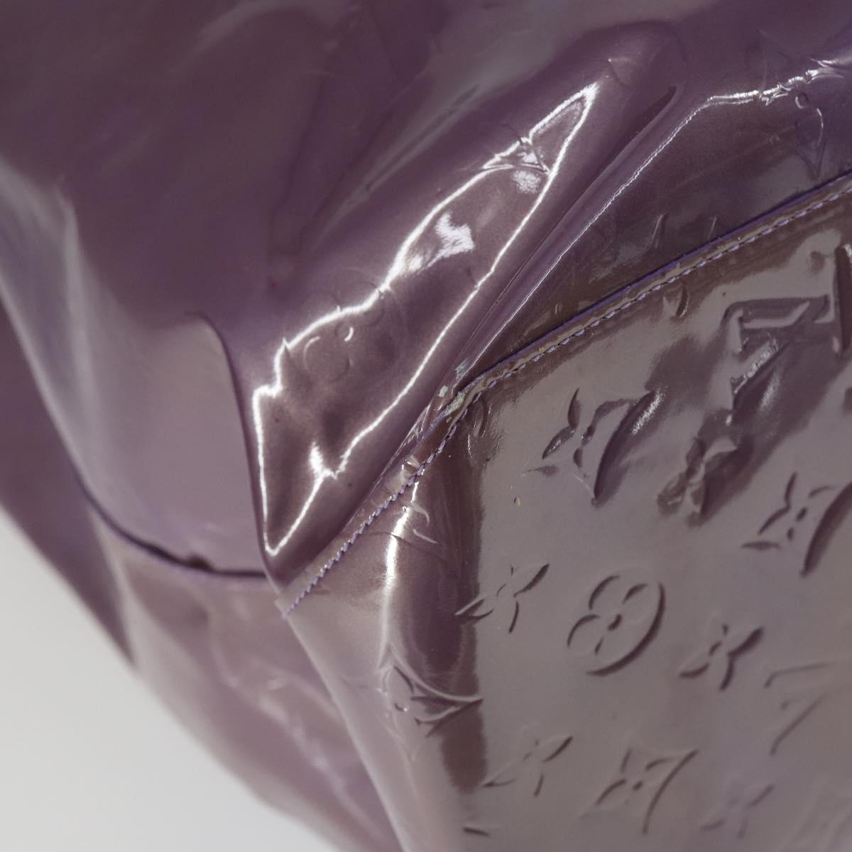 LOUIS VUITTON Monogram Vernis Reade GM Tote Bag Purple M91085 LV Auth 169236